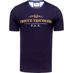 T-shirt AERONAUTICA MILITARE. Białe t-shirty męskie Aeronautica Militare, bez wzorów, z bawełny, bez kołnierzyka, bez ramiączek. W wyprzedaży za 161.00 zł.