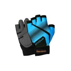 Rękawiczki treningowe Givova Gym Fluo - Turkusowo-Czarne M. Niebieskie rękawiczki męskie Givova, bez wzorów, z poliesteru. Za 163.99 zł.