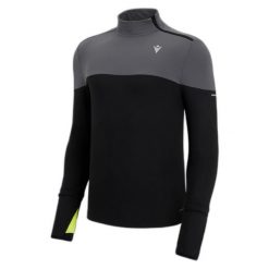 Sweter 1/4 zip Macron Run Fcc Barney. Czarne swetry męskie Macron, m, bez wzorów, sportowe, bez kołnierzyka, bez ramiączek. Za 334.50 zł.