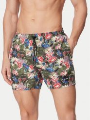 BOSS Szorty kąpielowe Piranha 50508844 Zielony ciemny Regular Fit. Zielone kąpielówki męskie Boss, m, bez wzorów, z syntetyku. Za 319.99 zł.