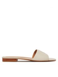 LAUREN RALPH LAUREN Klapki Everley 802959143009 Biały. Białe klapki damskie Lauren Ralph Lauren, bez wzorów, ze skóry, bez obcasa, bez zapięcia. Za 399.99 zł.