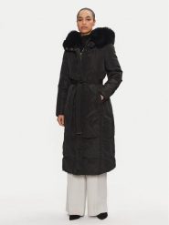 Rinascimento Płaszcz zimowy CFC0118607003 Czarny Regular Fit. Czarne płaszcze damskie Rinascimento, na zimę, l, bez wzorów, z syntetyku, bez kołnierzyka, bez kaptura. Za 849.99 zł.