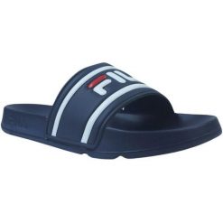 Męskie Klapki Morro Bay. Niebieskie klapki męskie Fila, bez wzorów, z syntetyku, z otwartym noskiem, bez zapięcia. Za 132.99 zł.