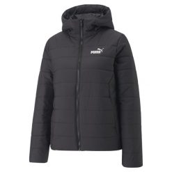 Damska ocieplana kurtka Essentials PUMA Black. Czarne kurtki sportowe damskie Puma, m, bez wzorów, z puchu, bez ramiączek, bez kaptura, trekkingowe. Za 369.00 zł.