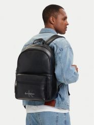 Calvin Klein Plecak Bold Logo Webbing LV04D3417G Czarny. Czarne plecaki męskie Calvin Klein, bez wzorów, ze skóry. Za 529.99 zł.