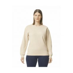 Bluza z okrągłym dekoltem Gildan Midweight Softstyle. Brązowe bluzy damskie GILDAN, s, bez wzorów, z bawełny, klasyczne, bez ramiączek, bez kaptura. Za 125.00 zł.