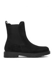 Lasocki Botki CEO-WI23-GUARD-05 Czarny. Czarne botki damskie Lasocki, bez wzorów, ze skóry, bez obcasa, na płaskiej podeszwie, bez zapięcia. Za 259.99 zł.