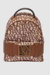 ARMANI EXCHANGE Mały brązowy plecak. Brązowe plecaki damskie Armani Exchange, bez wzorów. W wyprzedaży za 599.99 zł.
