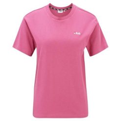 T-shirt Damski Binedorf. Czerwone t-shirty damskie Fila, bez wzorów, sportowe, bez kołnierzyka, bez ramiączek. Za 118.99 zł.