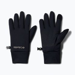 Rękawiczki trekkingowe męskie Columbia Point Park Fleece. Czarne rękawiczki męskie Columbia, bez wzorów. Za 89.18 zł.