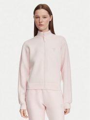 Guess Bluza V2YQ17 K7UW2 Różowy jasny Regular Fit. Czerwone bluzy damskie Guess, l, z aplikacjami, z wiskozy, bez ramiączek, bez kaptura. Za 364.99 zł.