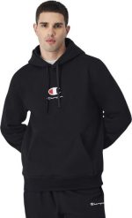 Champion Bluza męska Champion Hooded czarna 220268 KK001 2XL. Czarne bluzy męskie Champion, m, bez wzorów, bez kaptura. Za 153.68 zł.