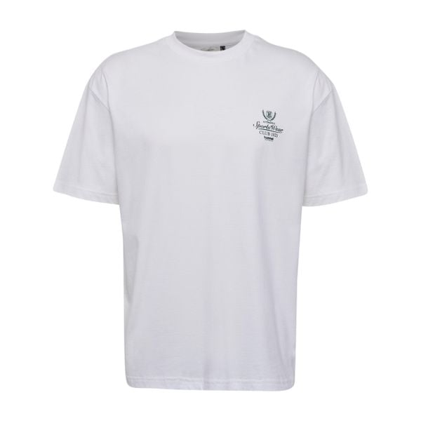 Koszulka Hummel Club Loose. Białe bluzki damskie Hummel, bez wzorów, bez kołnierzyka, bez ramiączek. Za 153.50 zł.