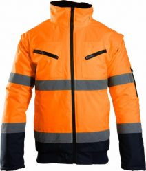Kurtka męska Polstar OAB2 - BENEFIT HI VI BOMBER HI-VI 2W1 KAT.II KLASA 3, POLIESTER (100%), - granat-żółty XXXL. Żółte kurtki męskie Polstar, m, bez wzorów, z poliesteru, bez kaptura. Za 176.51 zł.
