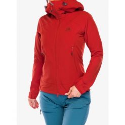 Kurtka softshell damska Mountain Equipment Frontier Hooded Jacket. Czerwone kurtki sportowe damskie MOUNTAIN EQUIPMENT, bez wzorów, z softshellu, bez ramiączek, bez kaptura, trekkingowe. Za 654.99 zł.