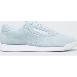 Reebok Classic - Buty Princess Lthr. Niebieskie obuwie sportowe damskie Reebok Classic, bez wzorów, z gumy, z okrągłym noskiem, bez zapięcia, Adidas Advantage, climacool (adidas). W wyprzedaży za 199.90 zł.
