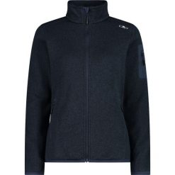 Bluza polarowa damska CMP Haze Jacket Knitted. Niebieskie bluzy damskie CMP, l, bez wzorów, z materiału, bez ramiączek, z kapturem. Za 241.99 zł.