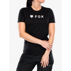 Koszulka szybkoschnąca damska Fox Absolute SS Tech Tee. Czarne koszulki sportowe damskie FOX, bez wzorów, bez ramiączek. Za 140.99 zł.