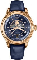 Zegarek damski Aviator V.1.33.2.380.4 niebieski. Niebieskie zegarki damskie AVIATOR. Za 3,100.00 zł.