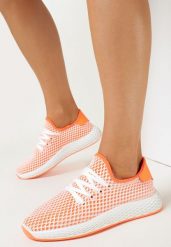Pomarańczowe Buty Sportowe Major-League. Brązowe obuwie sportowe damskie Born2be, z aplikacjami, bez zapięcia. Za 29.99 zł.