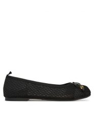LOVE MOSCHINO Baleriny JA11051G0MIQ0000 Czarny. Czarne balerinki damskie Love Moschino, bez wzorów, z materiału, bez obcasa, bez zapięcia. Za 469.99 zł.