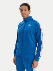 Kappa Bluza Banda Anniston 301EFU0 Niebieski Slim Fit. Niebieskie bluzy męskie Kappa, l, bez wzorów, z syntetyku, bez ramiączek, bez kaptura. Za 179.99 zł.
