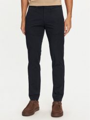 Marc O'Polo Chinosy 428 0189 10230 Granatowy Slim Fit. Niebieskie eleganckie spodnie męskie Marc O'Polo, bez wzorów, z bawełny. Za 279.99 zł.