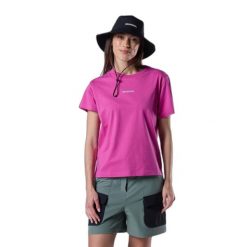 T-shirt damski Rossignol Waterfall. Czerwone t-shirty damskie Rossignol, bez wzorów, sportowe, bez kołnierzyka, bez ramiączek. Za 275.50 zł.