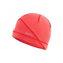 Czapka narciarska XC S 500 damska. Czerwone czapki damskie INOVIK, bez wzorów, z elastanu. W wyprzedaży za 19.99 zł.