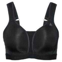 Biustonosz damski ODLO Padded High Sport Bra. Czarne bielizna sportowa damska ODLO, bez wzorów. Za 349.98 zł.