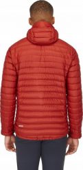 Kurtka męska Kurtka microlight alpine-tuscan red-l RAB. Czerwone kurtki męskie NoName, l, bez wzorów, bez kaptura. Za 946.44 zł.