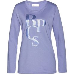 Bluza dresowa bonprix jasny lawendowy. Fioletowe bluzy damskie bonprix, bez wzorów, z dresówki, bez ramiączek, bez kaptura. Za 37.99 zł.