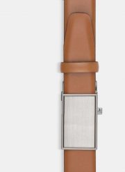PAKO LORENTE – Pasek męski P000B-PX-805-Y. Szare paski męskie Pako Lorente, ze skóry, eleganckie. Za 149.99 zł.