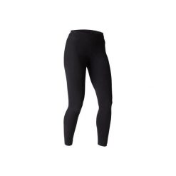 Legginsy slim Gym & Pilates FIT+ 500 damskie. Niebieskie legginsy damskie DOMYOS, bez wzorów, z bawełny. W wyprzedaży za 44.99 zł.