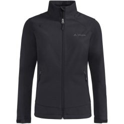 Kurtka softshell damska Vaude Cyclone Jacket VI. Czarne kurtki sportowe damskie Vaude, s, bez wzorów, z materiału, bez ramiączek, bez kaptura, trekkingowe. Za 508.70 zł.