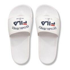Klapki damskie Fila Baywalk '23 wsuwane basenowe 41. Białe klapki damskie Fila, na lato, bez wzorów, bez obcasa, bez zapięcia. Za 98.56 zł.