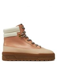 Pollini Botki SA21274G0LTH461A Beżowy. Brązowe botki damskie Pollini, bez wzorów, ze skóry, bez obcasa, na płaskiej podeszwie, bez zapięcia. Za 1,739.00 zł.