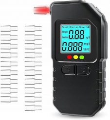 Alkomat Herdegen Alkomat z ekranem zasilany bateriami AAA czarny z 19 sztukami ustników. Alkomaty Herdegen. Za 59.99 zł.
