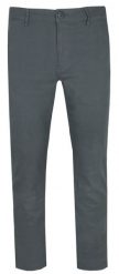 Męskie Spodnie Bawełniane (Chinos) - Pako Jeans - Ciemny Popiel. Eleganckie spodnie męskie Pako Jeans, bez wzorów, z bawełny. Za 199.00 zł.