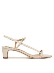 LAUREN RALPH LAUREN Sandały 802P00097004 Biały. Białe sandały damskie Lauren Ralph Lauren, bez wzorów, ze skóry, bez obcasa, na płaskiej podeszwie, bez zapięcia. Za 729.99 zł.