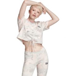 Adidas Originals Koszulka Beżowy. Brązowe bluzki damskie adidas Originals, bez wzorów, z bawełny, bez kołnierzyka, bez ramiączek. Za 145.95 zł.