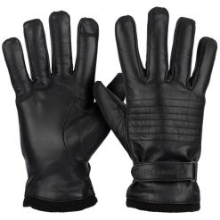 Rękawiczki Skórzane Męskie Czarne Polar Ciepłe Touch Finger Beltimore K34 : Kolory - Czarny, Rozmiar - Xxl. Czarne rękawiczki męskie na zimę, z aplikacjami, z polaru. Za 69.99 zł.