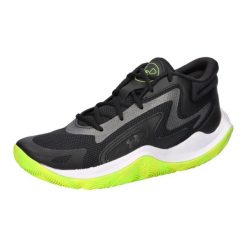 Buty do koszykówki Under Armour Jet '25 black/metallic black. Czarne obuwie trekkingowe damskie Under Armour, z materiału, przed kolano, bez zapięcia. Za 391.20 zł.