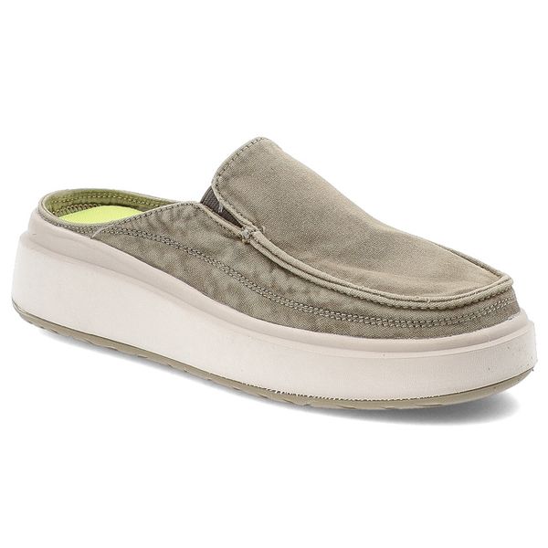 Zielone Klapki Jeep Wsuwane Obuwie Damskie. Zielone klapki damskie Jeep, na lato, bez wzorów, sportowe, bez obcasa, bez zapięcia. Za 229.00 zł.