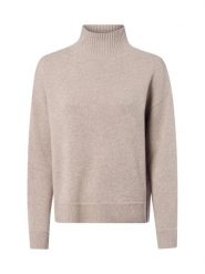 Marie Lund sweter merino Kobiety Wełna beżowy, M. Brązowe swetry nierozpinane damskie Marie Lund, m, bez wzorów, z wełny, bez kołnierzyka, bez ramiączek. Za 349.95 zł.