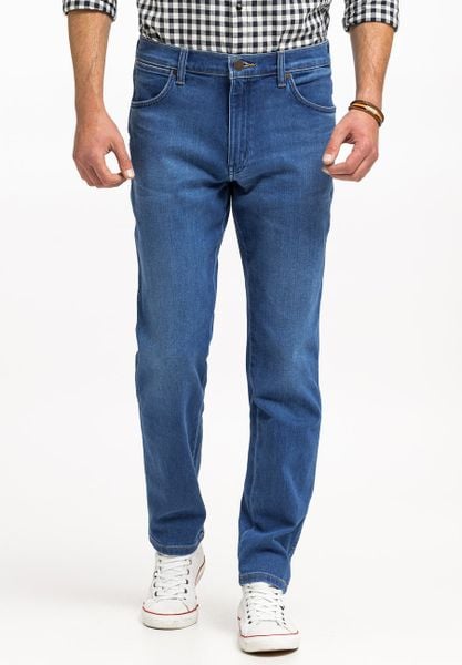 Spodnie Męskie Jeansowe Wrangler River Rustic W112361300, W36 L34. Spodnie materiałowe męskie Wrangler, bez wzorów, z bawełny. Za 249.99 zł.