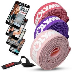 Zestaw taśm fitness z tkaniny – 3 poziomy oporu, taśmy treningowe z torbą. Czerwone torby sportowe męskie NEOLYMP, bez wzorów, ze skóry. Za 186.99 zł.
