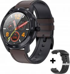 Smartwatch Bakeeley DT98 HD Czarno-brązowy. Brązowe zegarki smartwatch Bakeeley, bez wzorów. Za 209.99 zł.