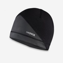 Czapka narciarska XC S 900 dorośli. Czarne czapki damskie INOVIK, na zimę, bez wzorów, z elastanu. Za 49.99 zł.