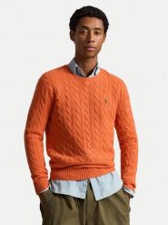 Polo Ralph Lauren Sweter 710876762500 Pomarańczowy Regular Fit. Brązowe swetry męskie Polo Ralph Lauren, l, bez wzorów, z wełny, bez kołnierzyka, bez ramiączek. Za 1,199.00 zł.